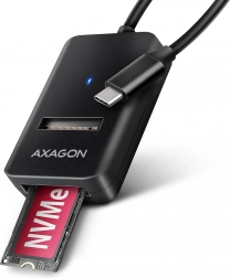 AXAGON-adapter USB 3.2 Gen 2 til M.2 NVMe/SATA SSD med USB‑C-kabel 10 cm