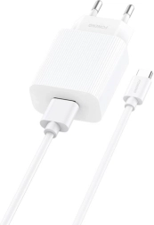 Foneng-hurtigoplader 12W med USB og USB‑C‑kabel