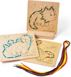 Bigjigs Toys Snøring efter tal Dinosaurer