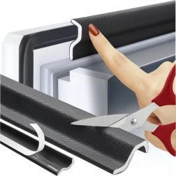 Selvklæbende tætningslister til vinduer og døre sort RUHHY