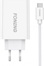 Vægoplader Foneng 10,5 W, 1× USB, USB‑C‑kabel
