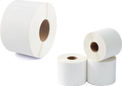 Termiske selvklæbende etiketter 100x150mm hvide, 500 stk