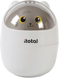 Mini skraldespand til bord grå kat