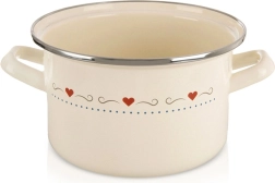 Emaljeret gryde Tonca 18 cm, 2 l, cremefarvet