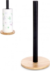 Metalstativ til køkkenrulle, sort 32,5 cm