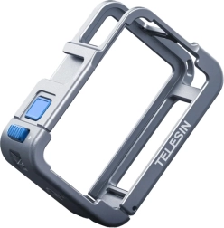 Metal etui telesin til dji osmo action 5/4/3 – blå