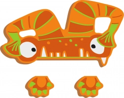 Lille fod ABC Monster