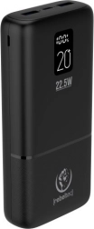 Powerbank Rebeltec P20 med LCD, 20000 mAh, PD 22,5 W