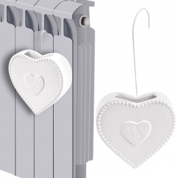 Keramisk radiator-luftfugter formet som et hjerte 200 ml