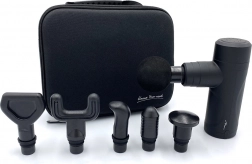 Håndholdt massagepistol med 6 massagehoveder