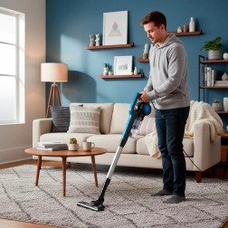 Støvsuger i skaftformat 3-i-1 600 W med ledning og cyklonfiltrering