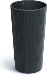 Blomsterkrukke Lamia Slim Eco Wood antracit