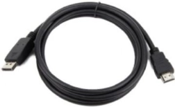 DisplayPort til HDMI kabel sort 5 m