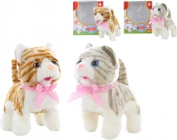 Gående plysbamse-kat med lyd