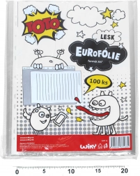 Gennemsigtig hængepose til dokumenter A4 - blank