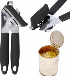 Manuel dåseåbner i rustfrit stål med ergonomiske håndtag