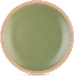 Keramisk flad tallerken grøn Arthena Green 27 cm
