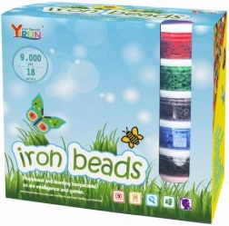 Strygeperler 9000 stk., sæt med 18 farver