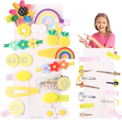 sæt farverige hårspænder til piger, 14 stk.