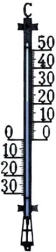 Udendørs vægtermometer 50 cm, sort