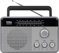 Radio julia 3 sølvfarvet