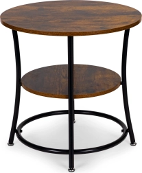 Rundt industrielt sofabord ModernHome