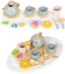 Træ tesæt 14 dele ECOTOYS