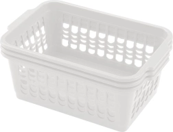 Plastikkurve HEIDRUN 30 × 19,5 × 13 cm, sæt med 3 stk., farvemix