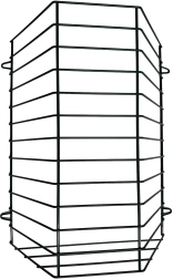Sideliggende høhæk til kaniner, stor 40 × 35 × 13 cm