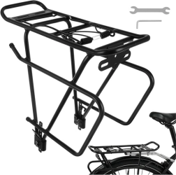 Bagagebærer bagpå til cykel TRIZAND, aluminium, 25 kg, til cykler 24–29”