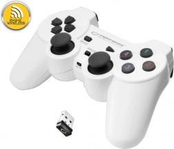 Trådløs gamepad Esperanza til PC og PS3 (hvid)