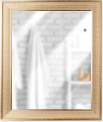 Guldspejl til væg, rektangulært 49,5 × 59,5 cm