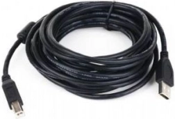 USB 2.0-kabel A–B med ferritfilter 3 m