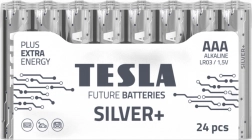 Alkaliske batterier Tesla Silver+ LR03 24 stk.