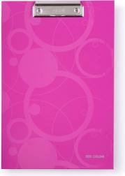Skriveunderlag med metalclips NEO COLORI pink