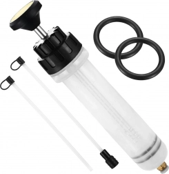 Olie- og væskesuger med stempel 200 ml