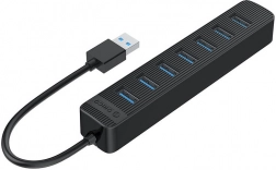 USB-hub ORICO 7-ports USB 3.0 (sort)