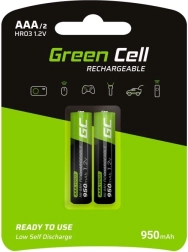 Genopladelige batterier 2x AAA HR03 950mAh