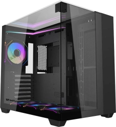 Darkflash-computerkabinet med RGB-belysning