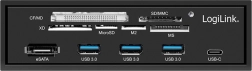 Multifunktionelt frontpanel 5,25" med kortlæser LOGILINK