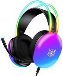 Gaming-headset ONIKUMA X25 sort med RGB-belysning
