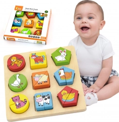 Træuddannelsespuslespil - Dyr