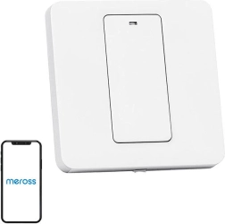 smart to-kanals vægkontakt wifi meross med støtte til apple homekit