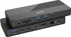 Multifunktionel dockingstation Unitek 12-i-1 USB-C HDMI USB 4 PD