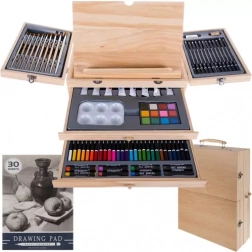 Malerkuffert med staffeli, 83-dels sæt MAALEO