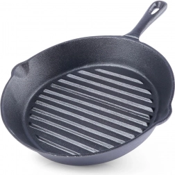 Støbejerns grillpande 24 cm