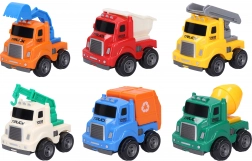 sæt med transportmidler 6 stk 9 cm