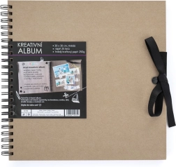 Kreativt album brun 30,5 x 30,5 cm