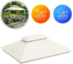 Reserve-tag til havepavillon 3x4 m vandtæt med ventilationsåbning MultiGarden