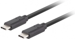 USB-C kabel M/M 3.1 gen 2 1,8 m 10 Gb/s PD100W sort